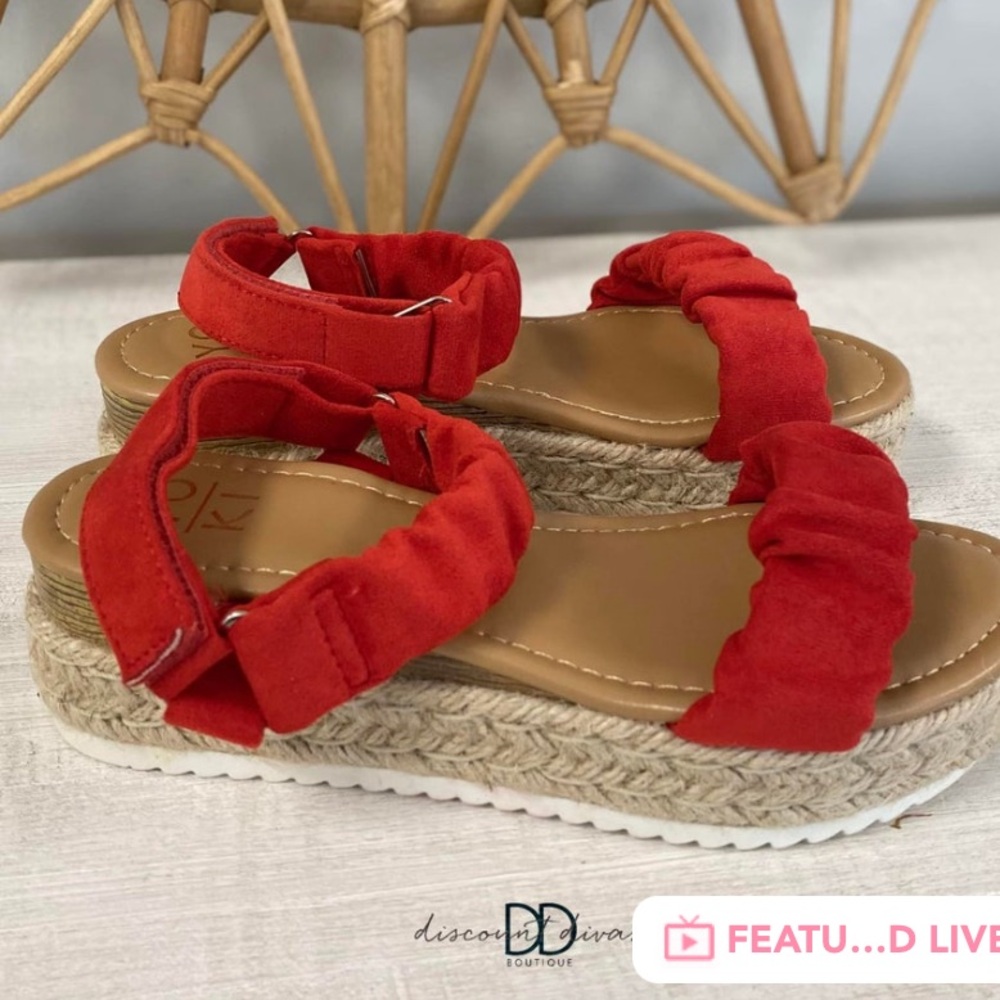 Red Espadrille Sandals